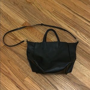 Banana Republic slouch leather crossbody tote bag